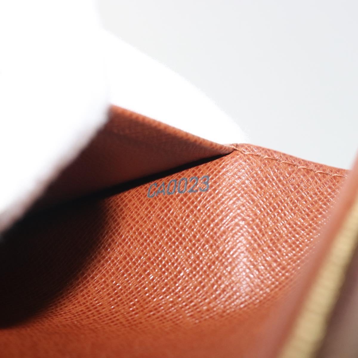 LOUIS VUITTON Porte Monnaie Billets Tresor Wallet M61730 LV Auth 194316A