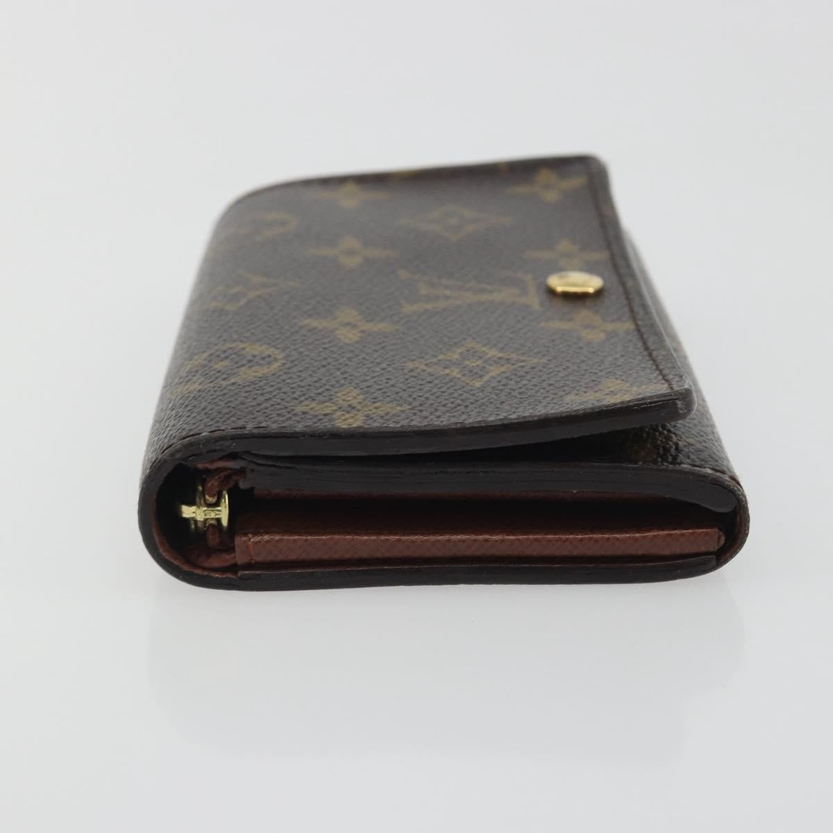 LOUIS VUITTON Porte Monnaie Billets Tresor Wallet M61730 LV Auth 194316A