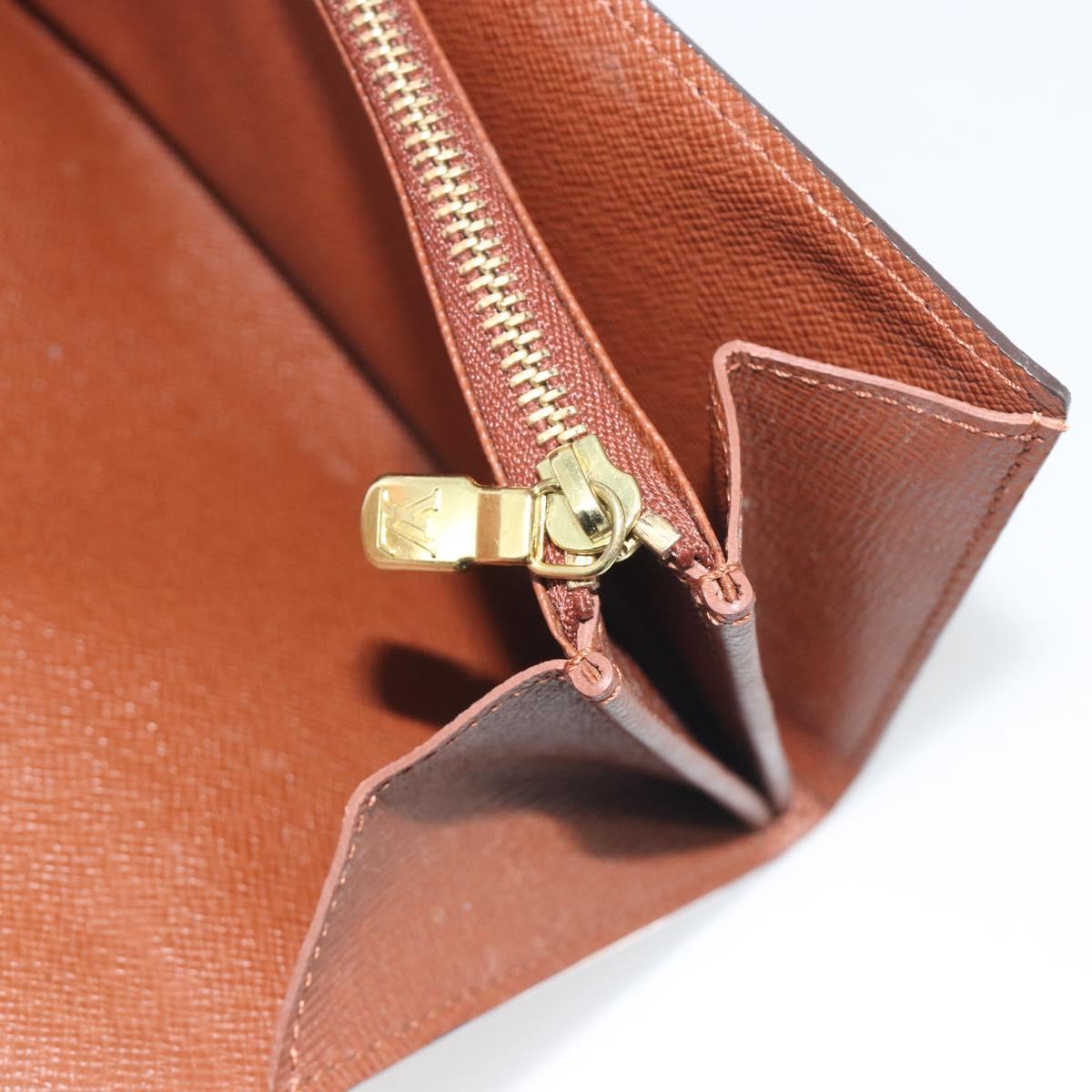 LOUIS VUITTON Pochette Porte Monnaie Credit Long Wallet M61726 LV Auth 194317A