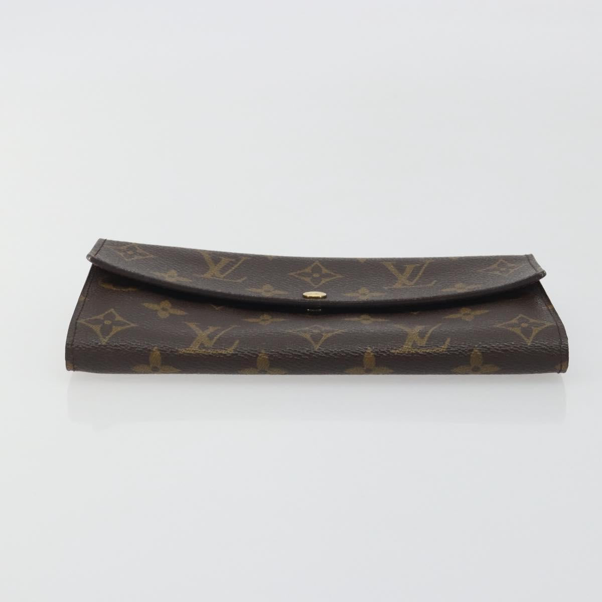 LOUIS VUITTON Pochette Porte Monnaie Credit Long Wallet M61726 LV Auth 194317A