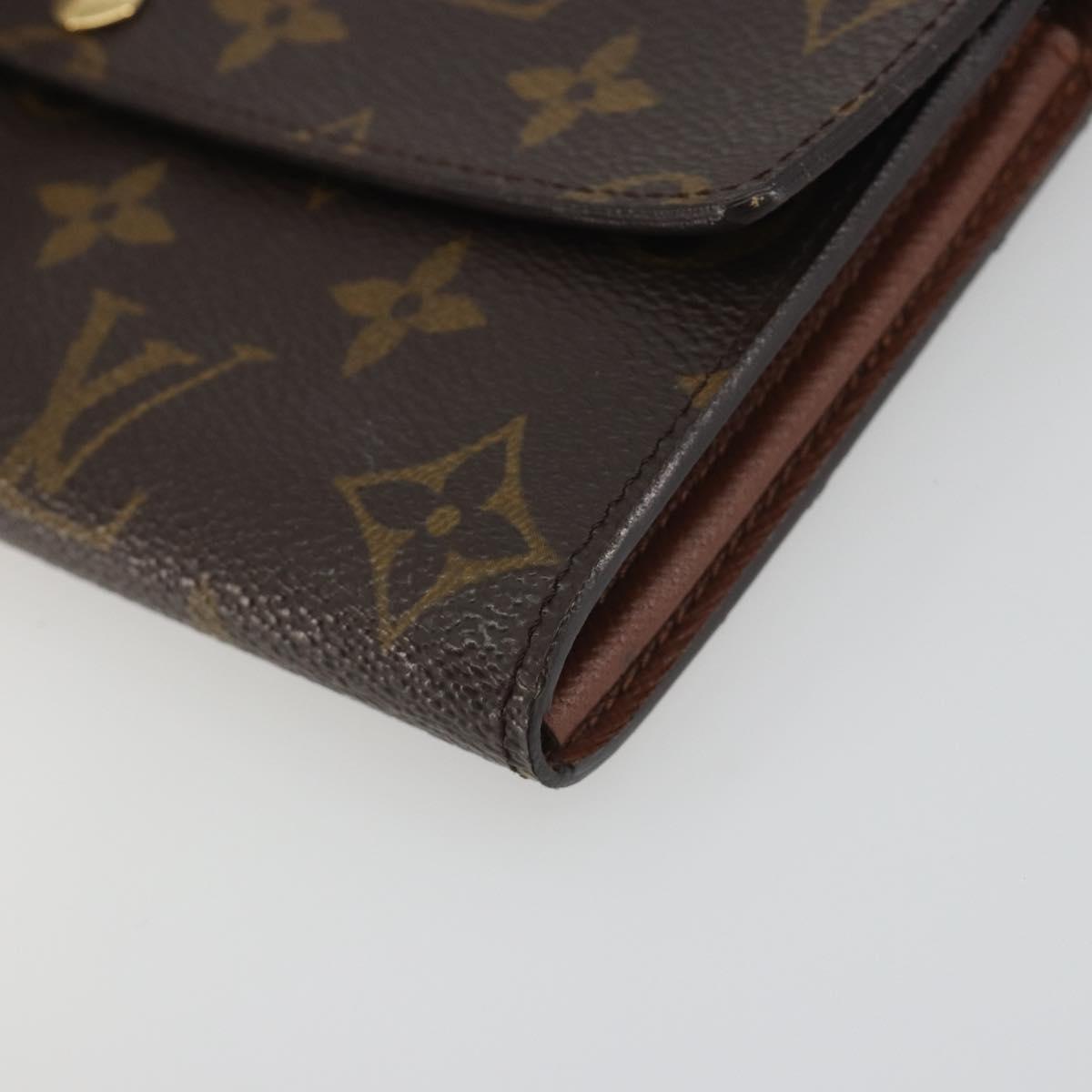 LOUIS VUITTON Pochette Porte Monnaie Credit Long Wallet M61726 LV Auth 194317A