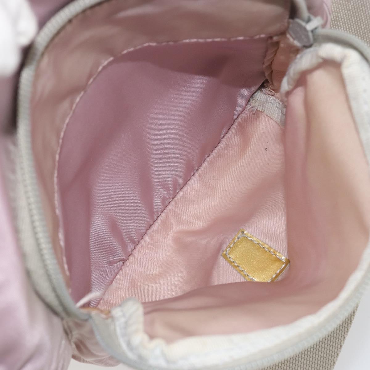 PRADA Shoulder Bag Nylon Pink Silver Auth 194319A