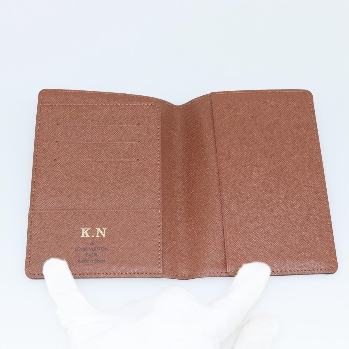 LOUIS VUITTON Monogram Couverture passport Passport Case M64502 LV Auth 194320