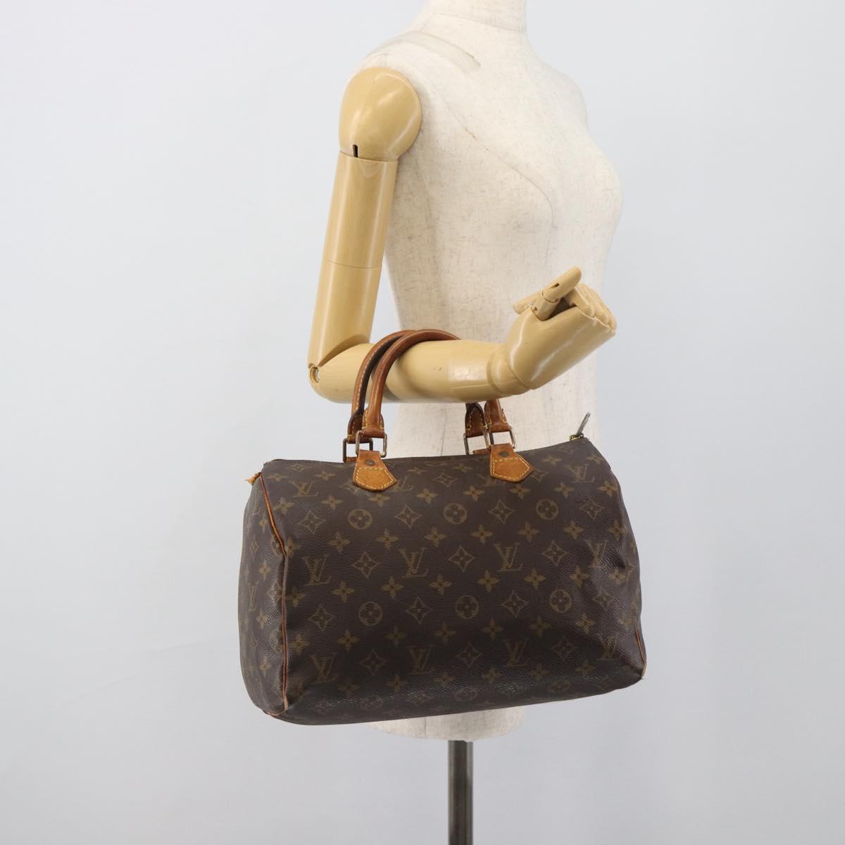 LOUIS VUITTON Monogram Speedy 30 Hand Bag M41526 LV Auth 194349