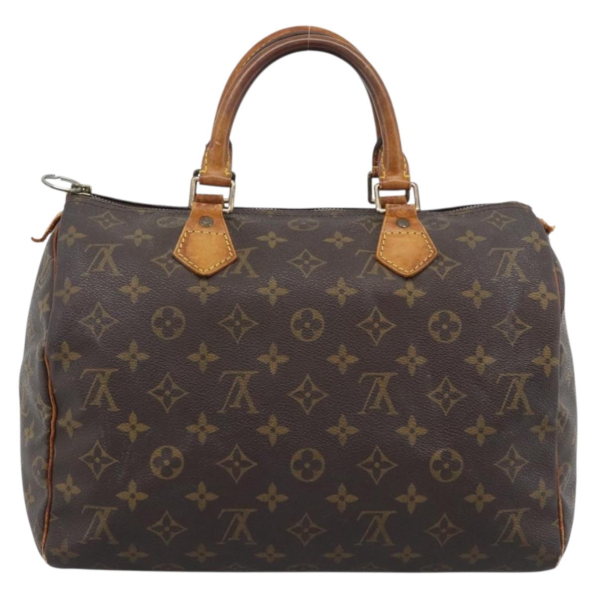 LOUIS VUITTON Monogram Speedy 30 Hand Bag M41526 LV Auth 194349