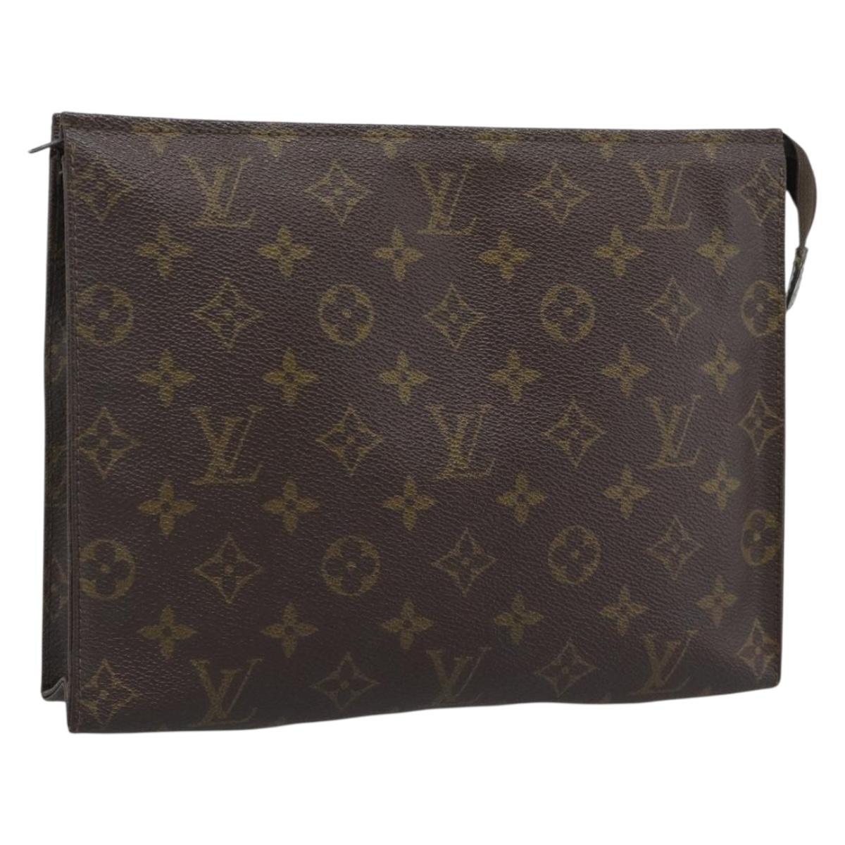 LOUIS VUITTON Monogram Poche Toilette 26 Pouch M47542 LV Auth 194362