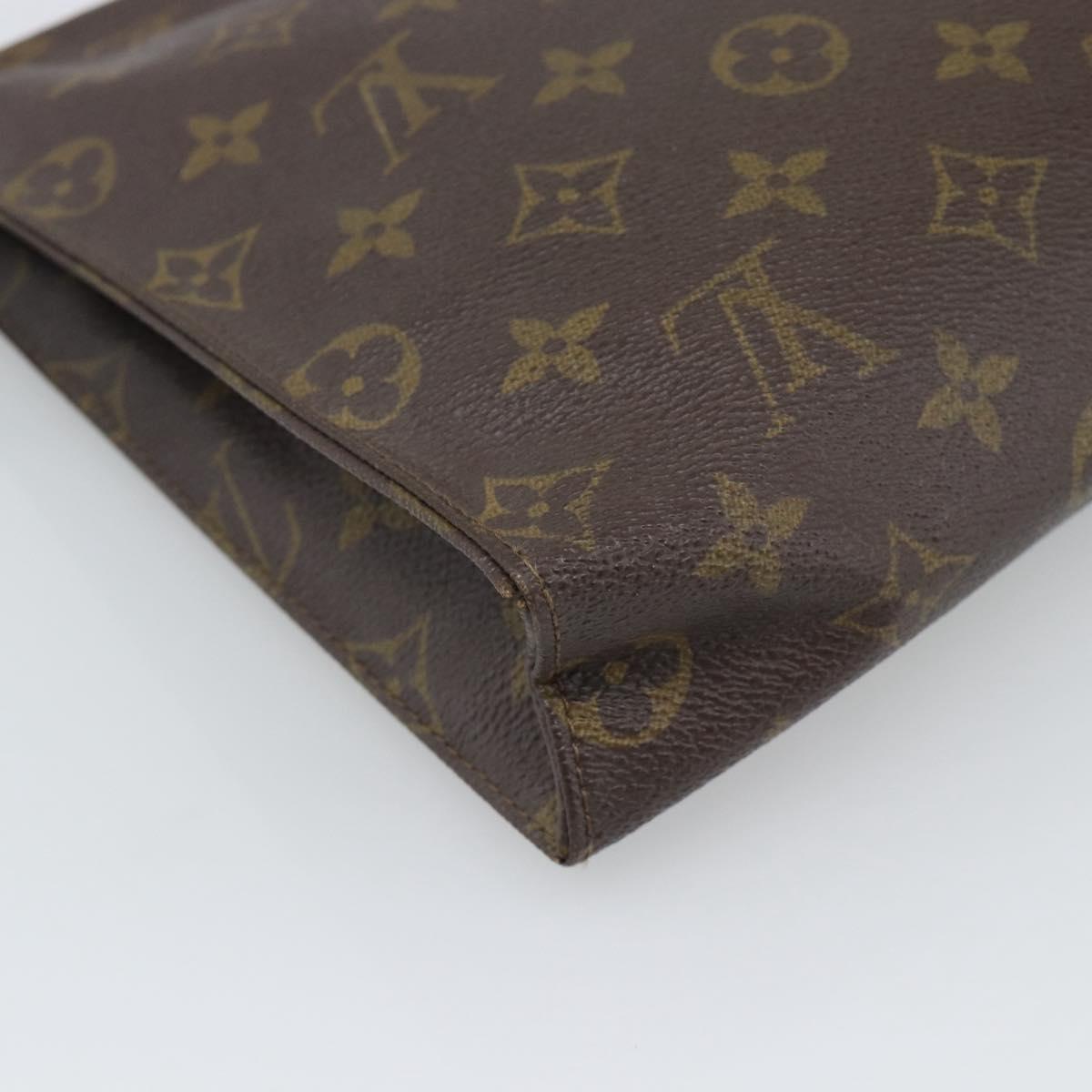 LOUIS VUITTON Monogram Poche Toilette 26 Pouch M47542 LV Auth 194362