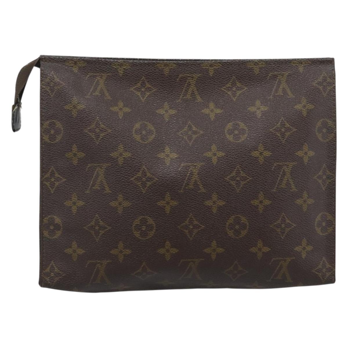 LOUIS VUITTON Monogram Poche Toilette 26 Pouch M47542 LV Auth 194362