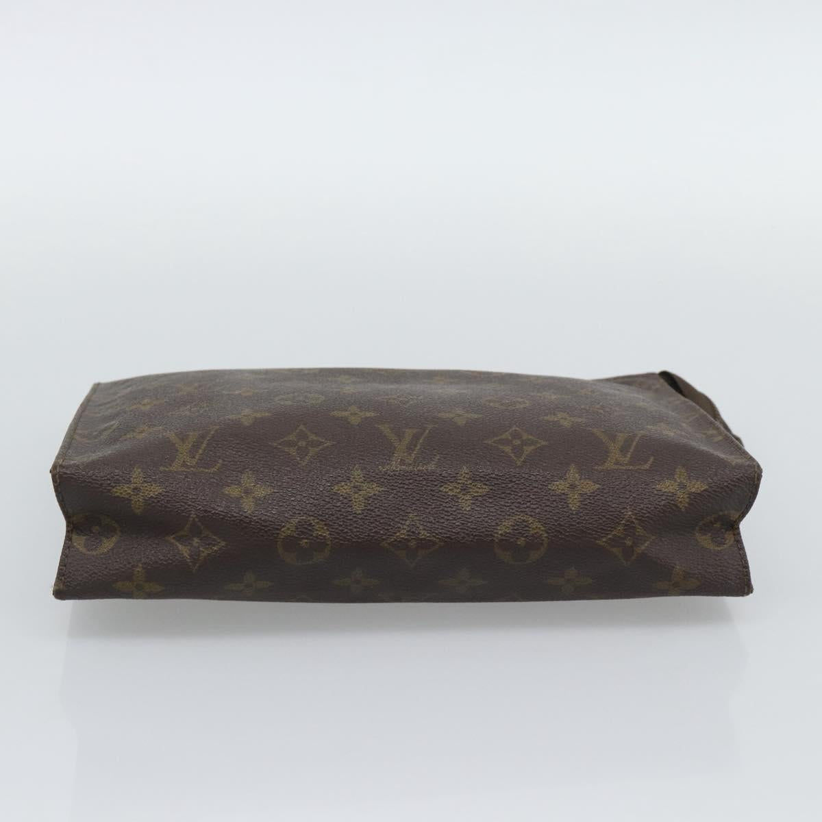 LOUIS VUITTON Monogram Poche Toilette 26 Pouch M47542 LV Auth 194362