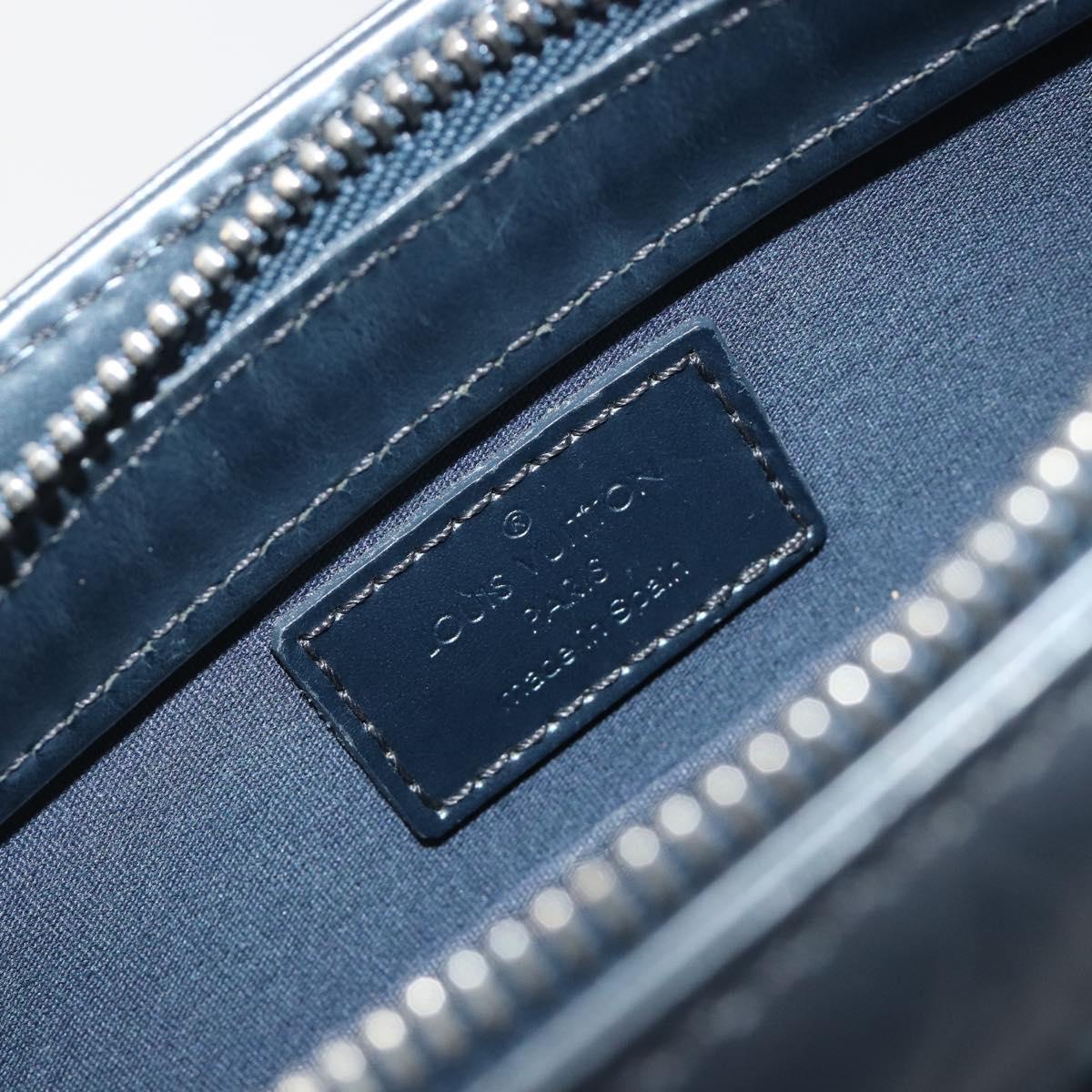 LOUIS VUITTON Monogram Mat Alston Shoulder Bag Navy M55125 LV Auth 194378