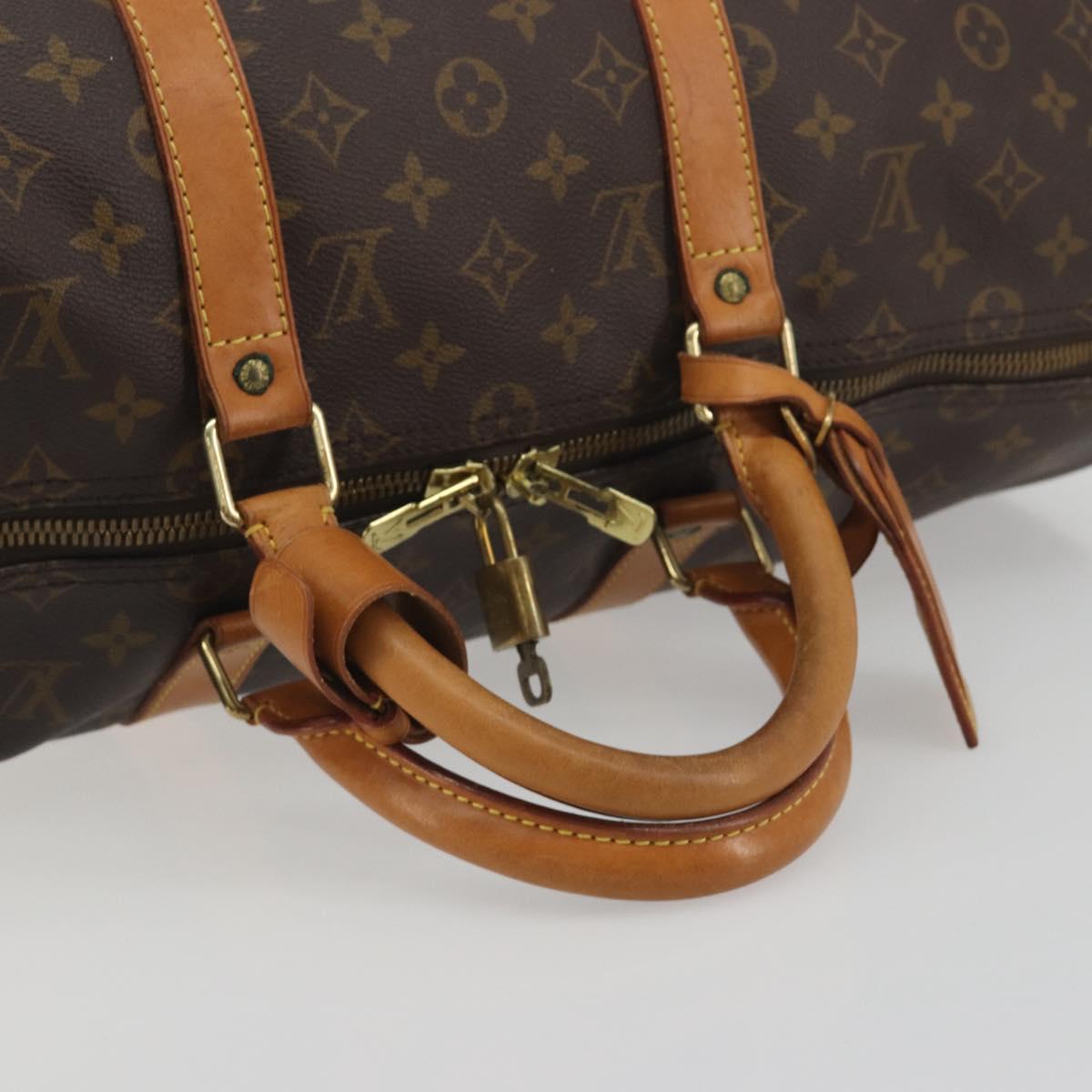 LOUIS VUITTON Monogram Keepall 50 Boston Bag M41426 LV Auth 194386A
