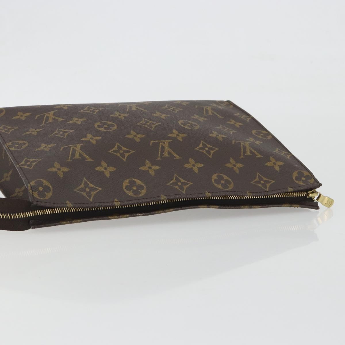 LOUIS VUITTON Monogram Poche Toilette 26 Pouch M47542 LV Auth 194388