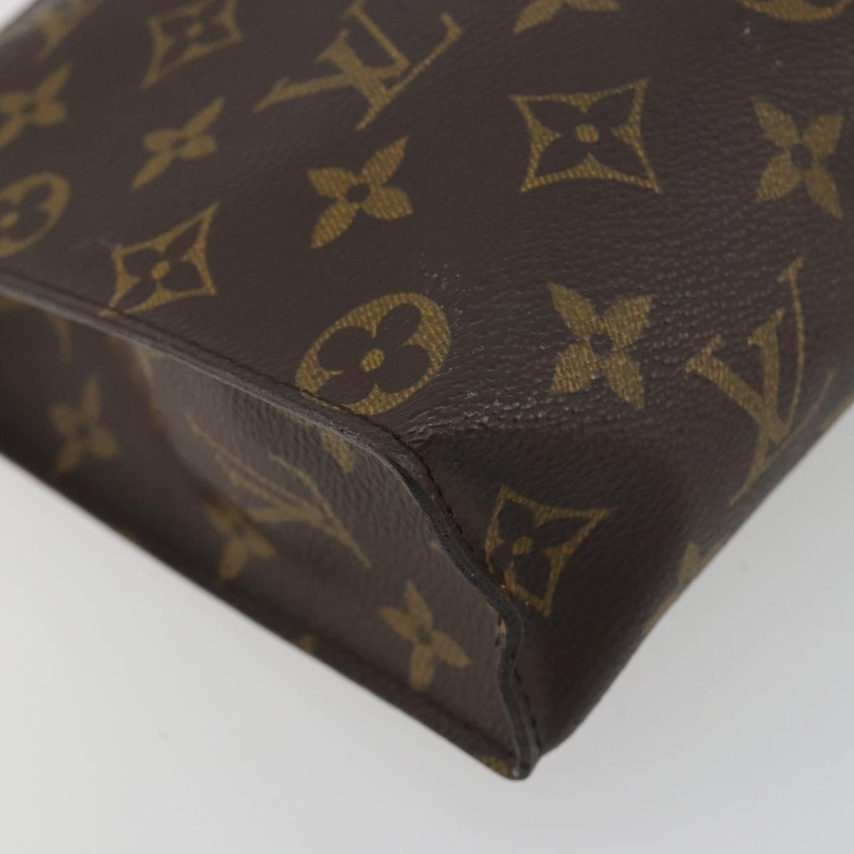 LOUIS VUITTON Monogram Poche Toilette 26 Pouch M47542 LV Auth 194388