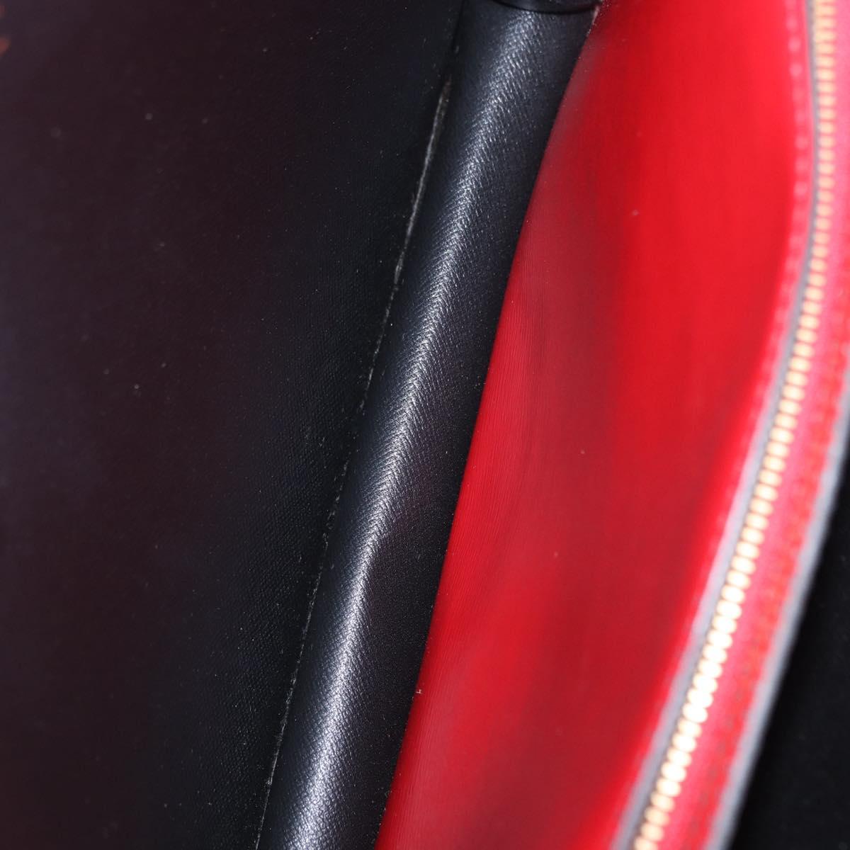 LOUIS VUITTON Epi Bicolor Varenne Hand Bag Black Red M52387 LV Auth 194393