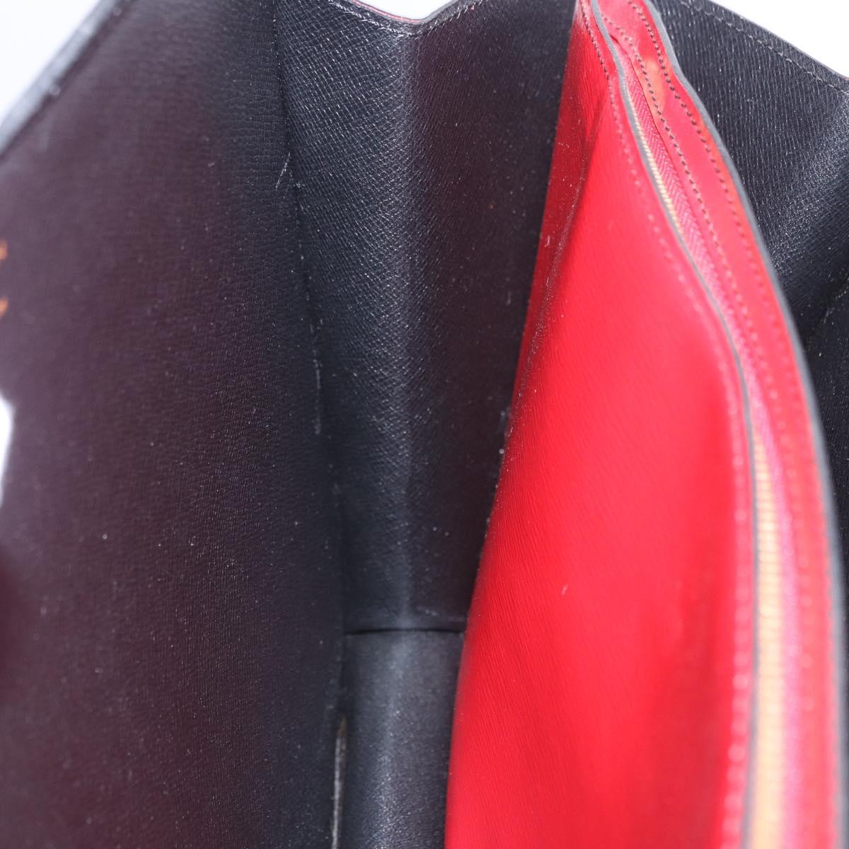 LOUIS VUITTON Epi Bicolor Varenne Hand Bag Black Red M52387 LV Auth 194393