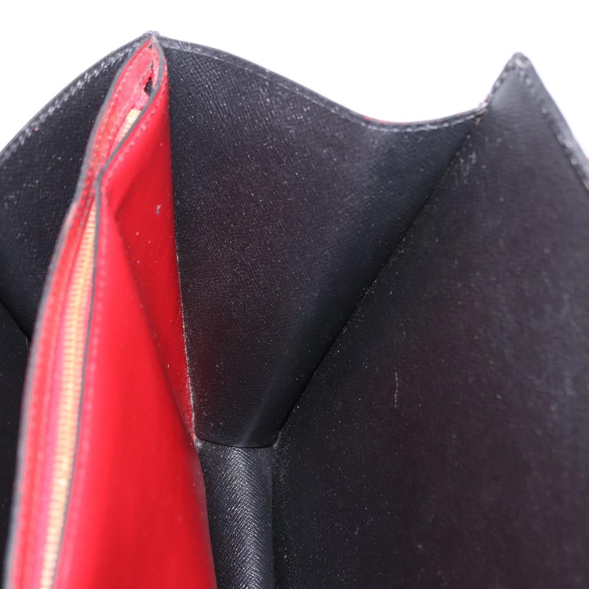 LOUIS VUITTON Epi Bicolor Varenne Hand Bag Black Red M52387 LV Auth 194393