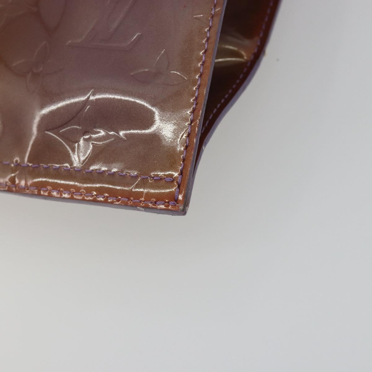 LOUIS VUITTON Monogram Vernis Stanton Hand Bag Viole M91079 LV Auth 194397