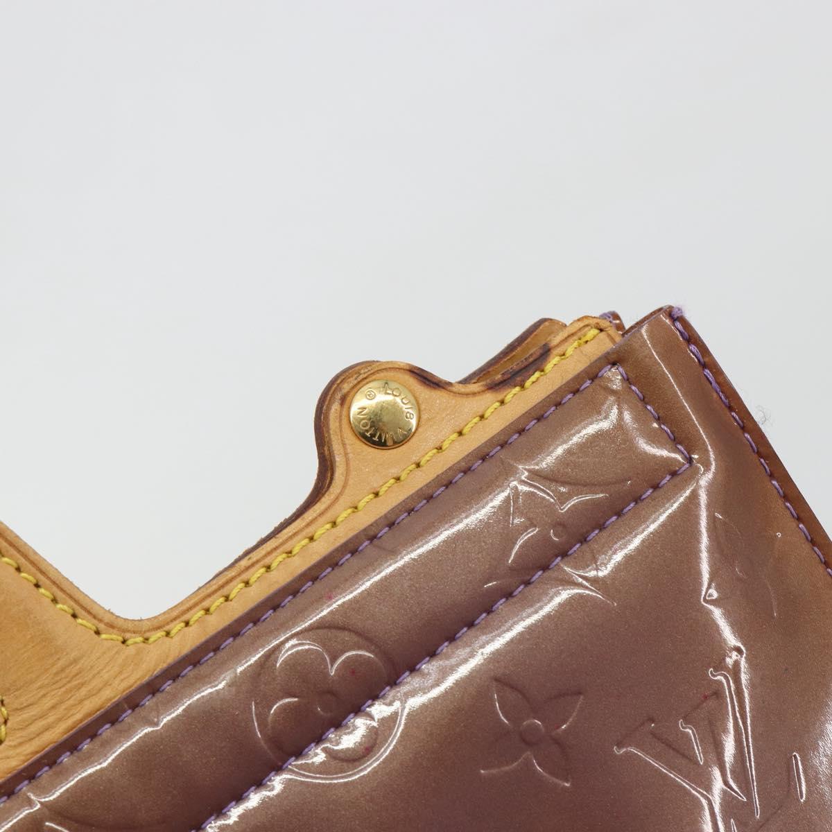 LOUIS VUITTON Monogram Vernis Stanton Hand Bag Viole M91079 LV Auth 194397
