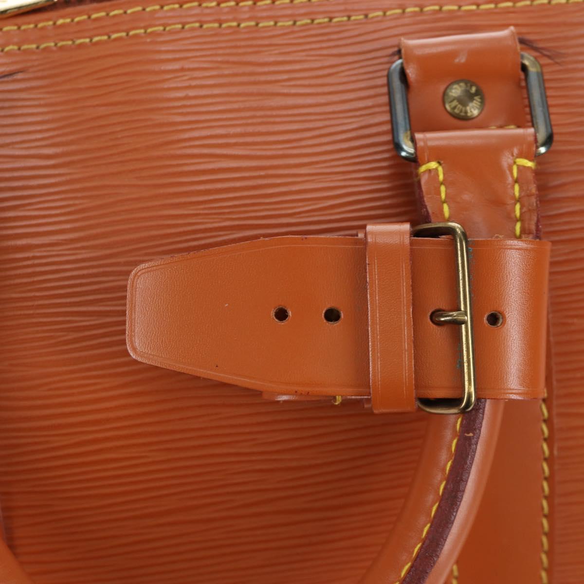 LOUIS VUITTON Epi Keepall 45 Boston Bag Brown M42978 LV Auth 194399SAV