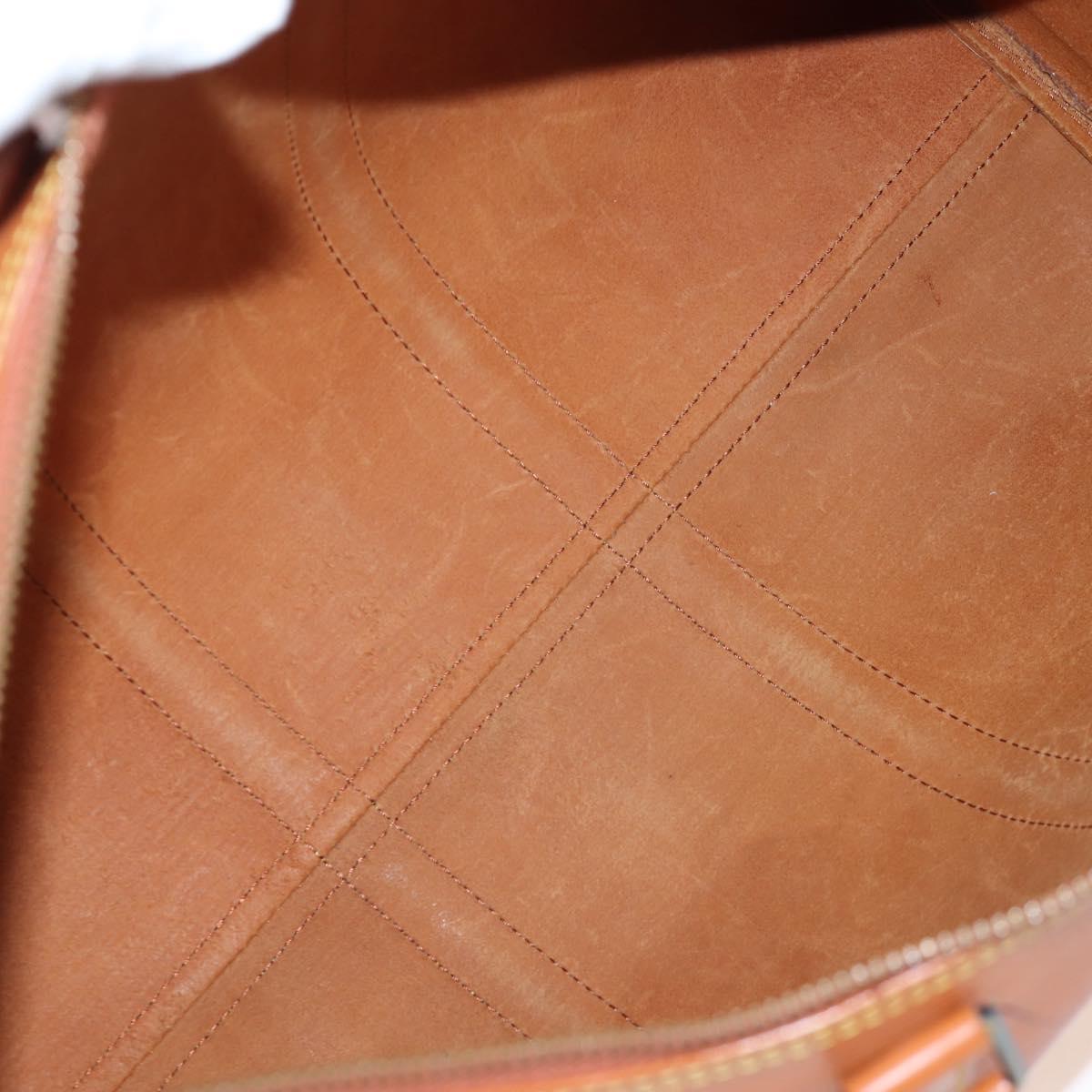 LOUIS VUITTON Epi Keepall 45 Boston Bag Brown M42978 LV Auth 194399SAV