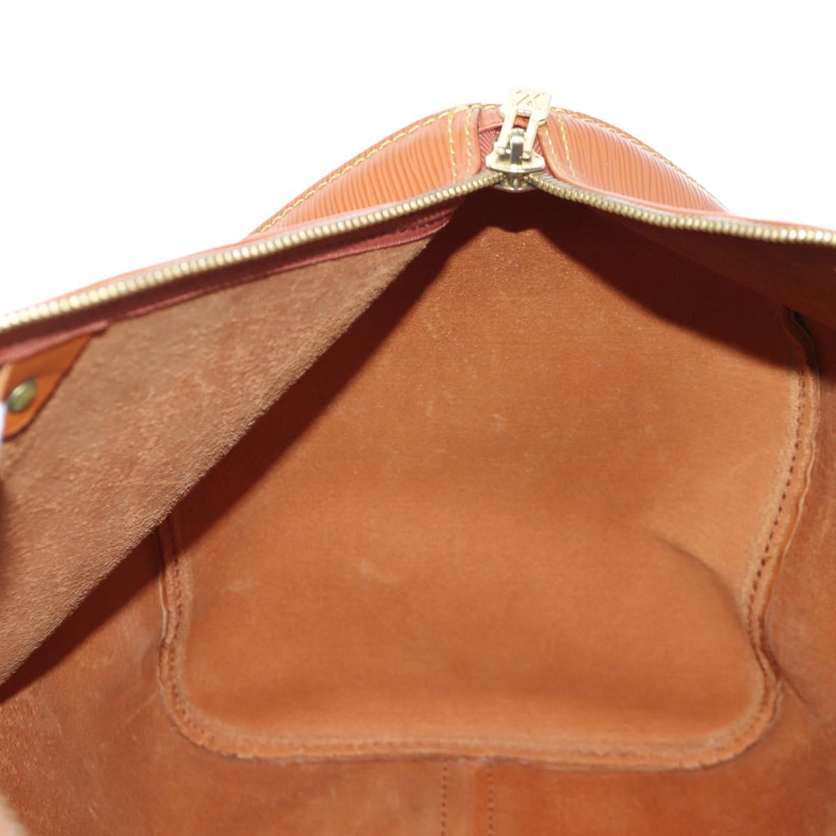 LOUIS VUITTON Epi Keepall 45 Boston Bag Brown M42978 LV Auth 194399SAV
