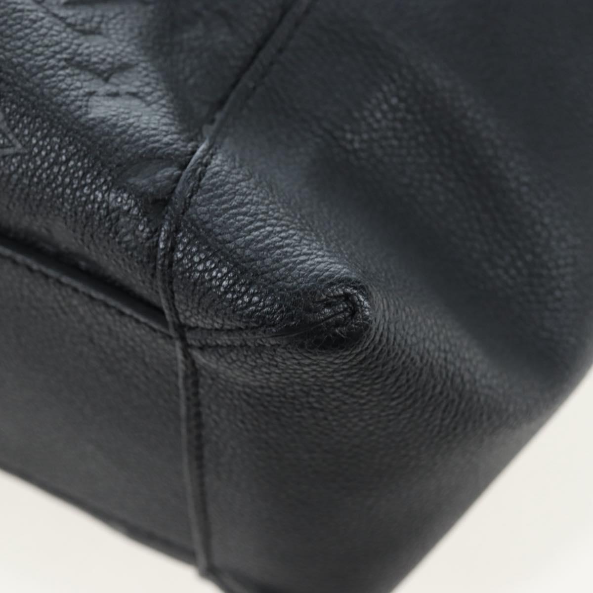 LOUIS VUITTON Monogram Empreinte Bagatelle Bag Black M50072 LV Auth 194405SAV