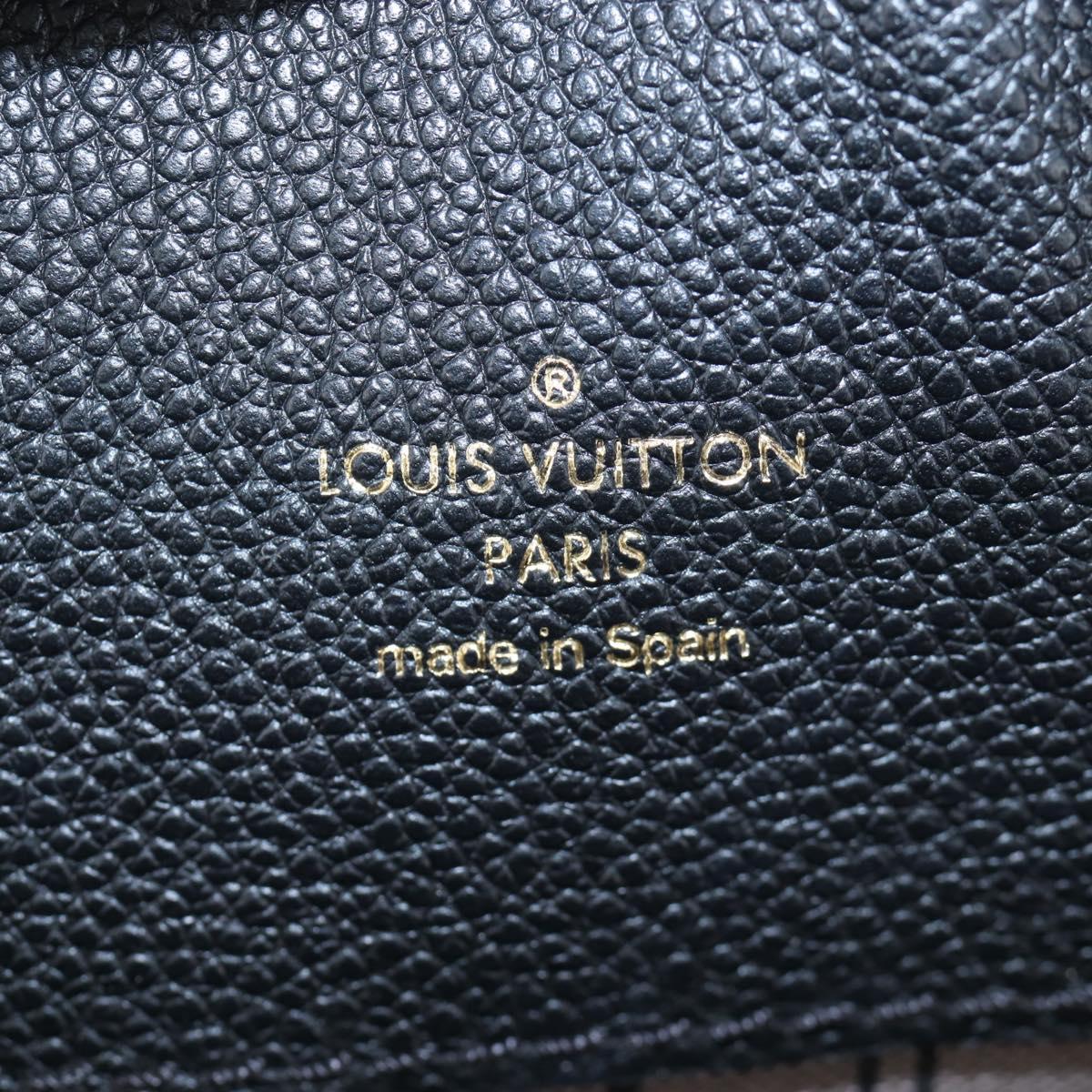 LOUIS VUITTON Monogram Empreinte Bagatelle Bag Black M50072 LV Auth 194405SAV