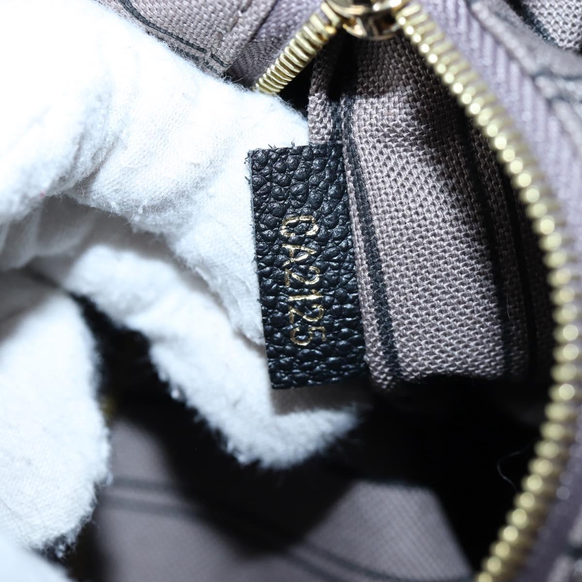 LOUIS VUITTON Monogram Empreinte Bagatelle Bag Black M50072 LV Auth 194405SAV