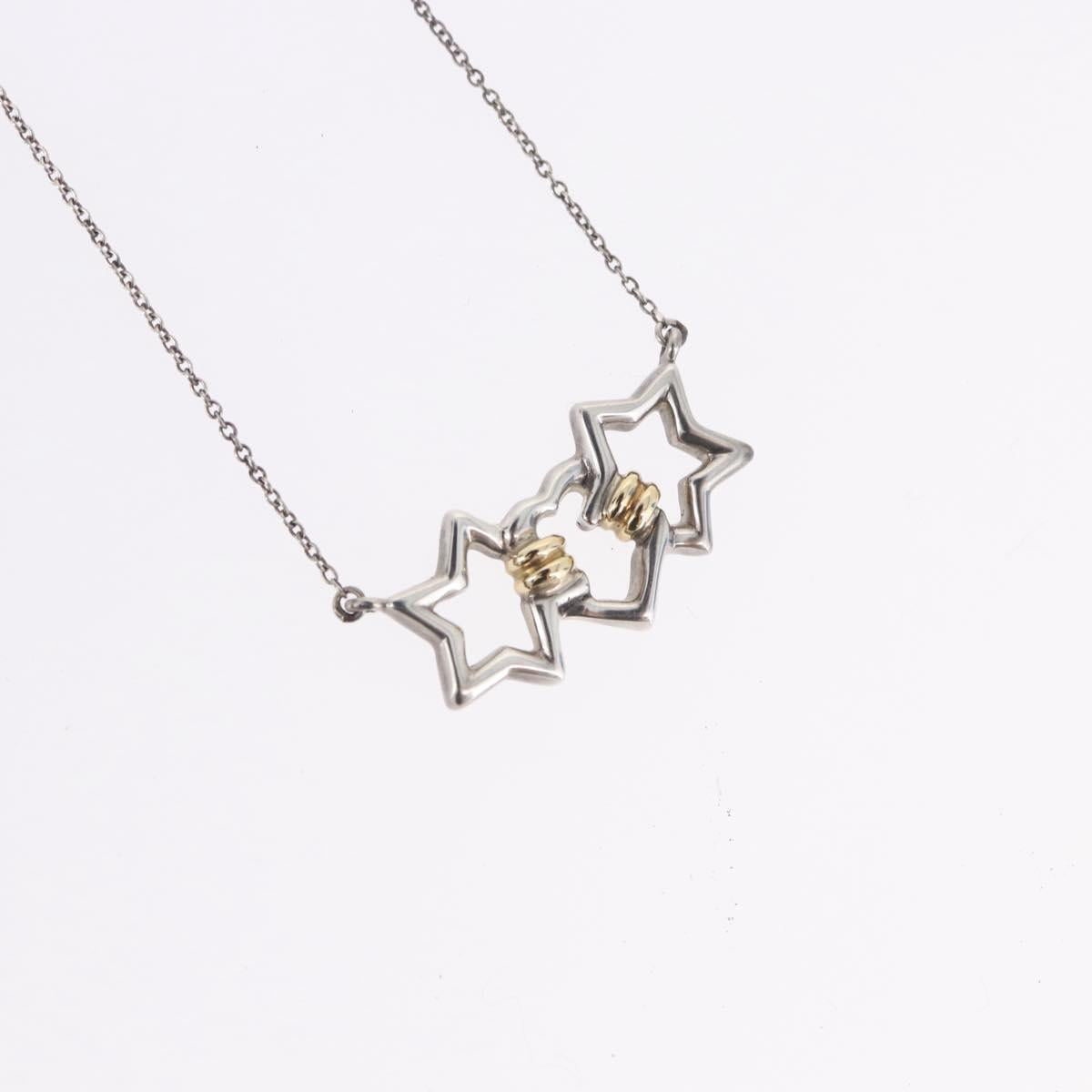 TIFFANY&Co. Triple Star Necklace Ag925 Silver Auth 194411M