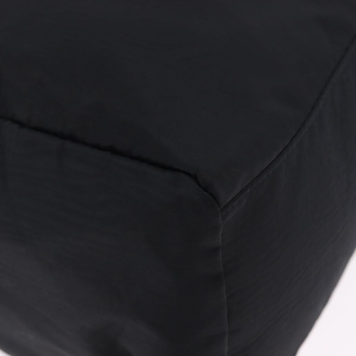 BALENCIAGA Hand Bag Nylon Black Gold Auth 194435