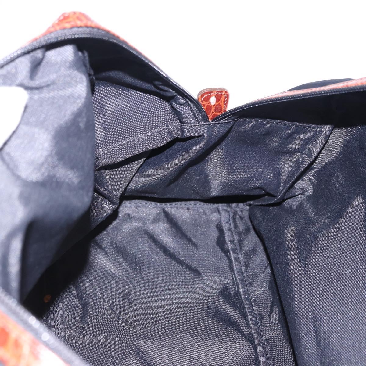 BALENCIAGA Hand Bag Nylon Black Gold Auth 194435