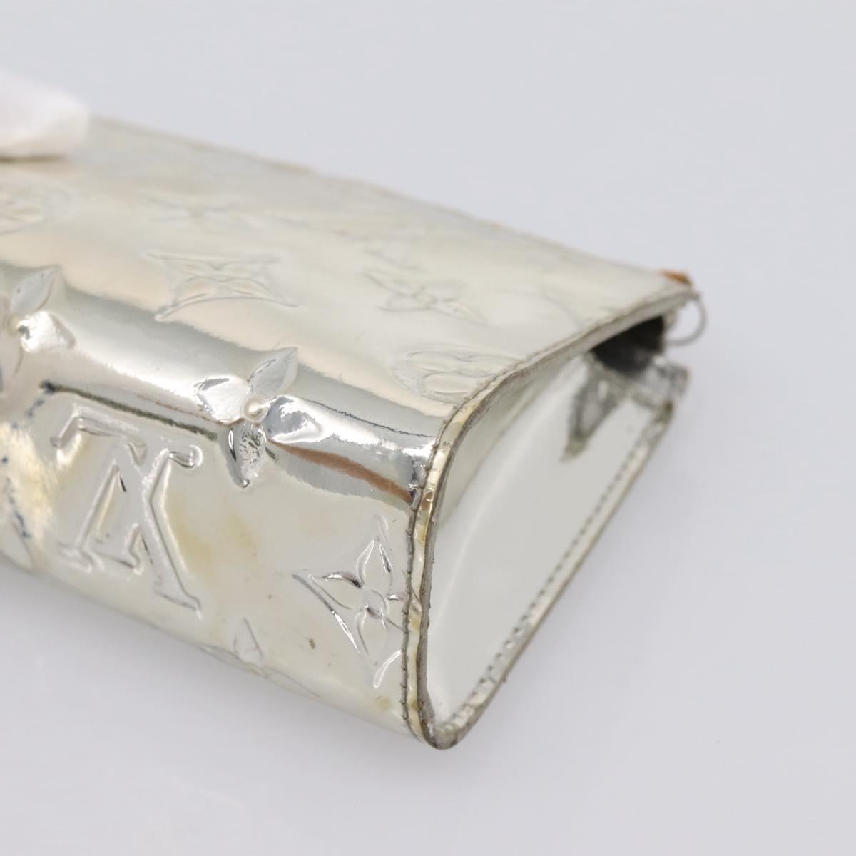 LOUIS VUITTON Monogram Miroir Trousse Cosmetic Pouch Silver M95603 Auth 194458