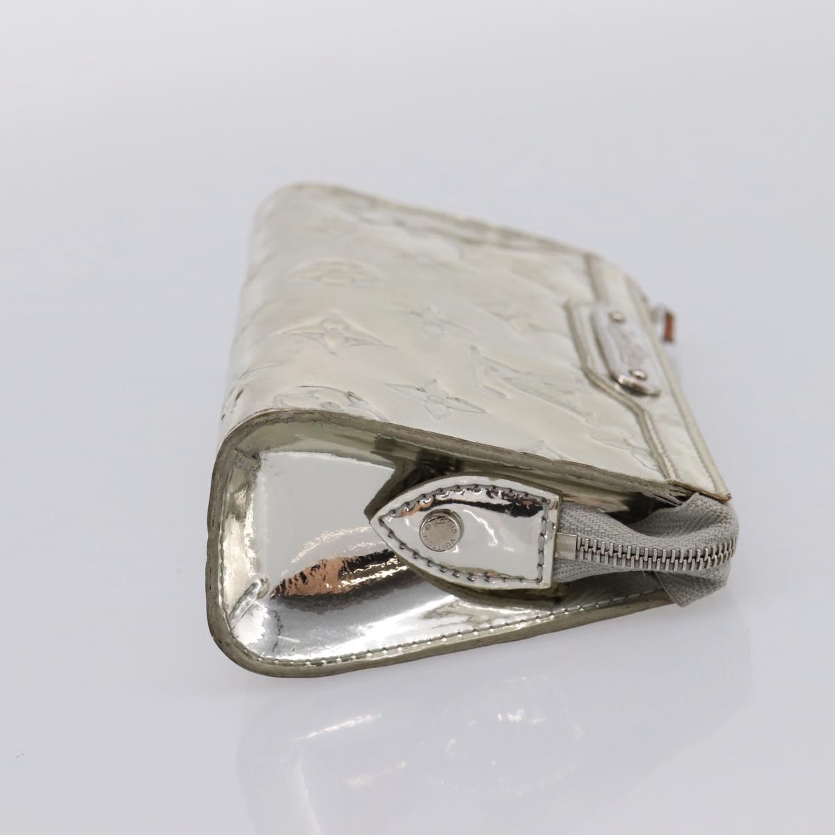 LOUIS VUITTON Monogram Miroir Trousse Cosmetic Pouch Silver M95603 Auth 194458