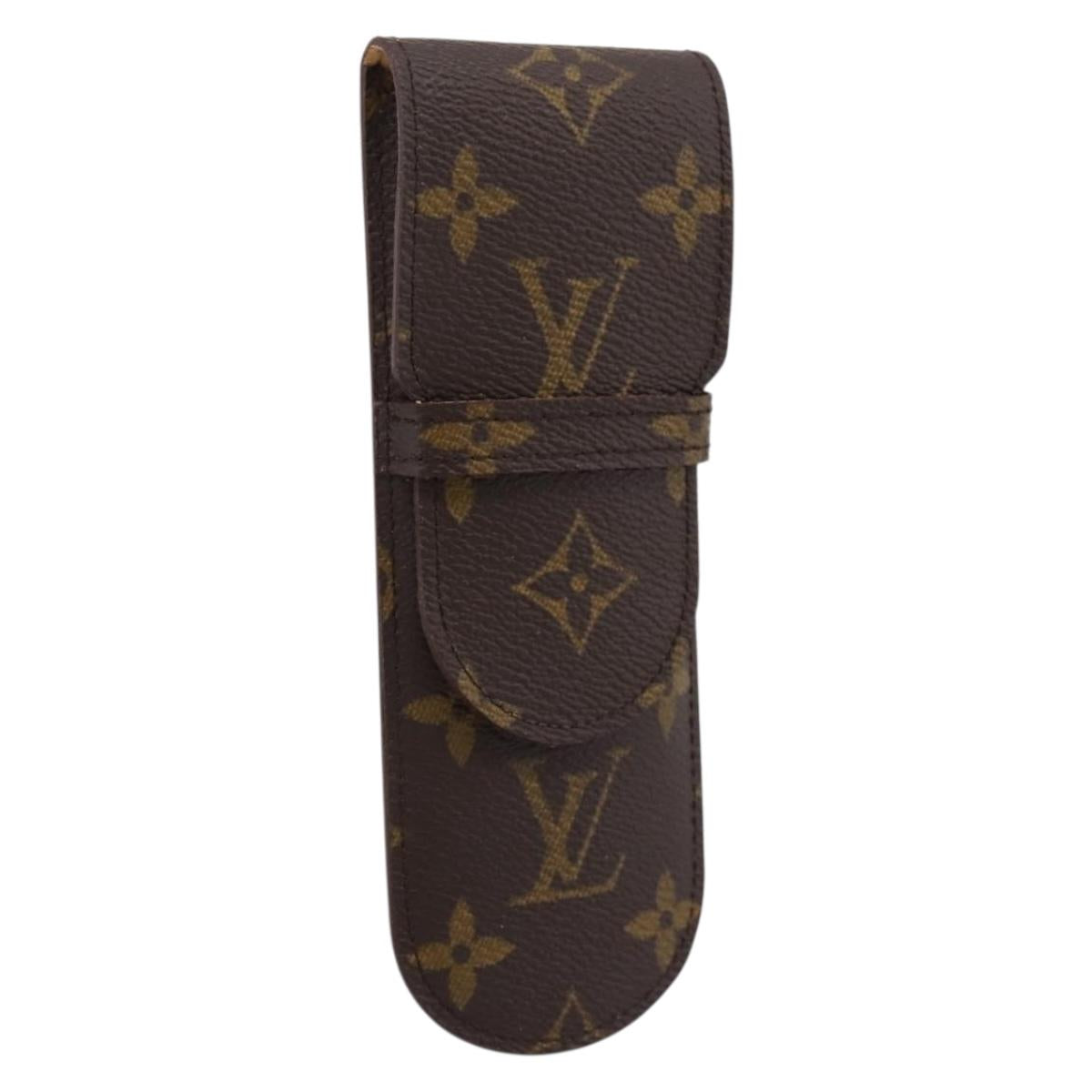 LOUIS VUITTON Monogram Etui Stilo Pen Case M62990 LV Auth 194465