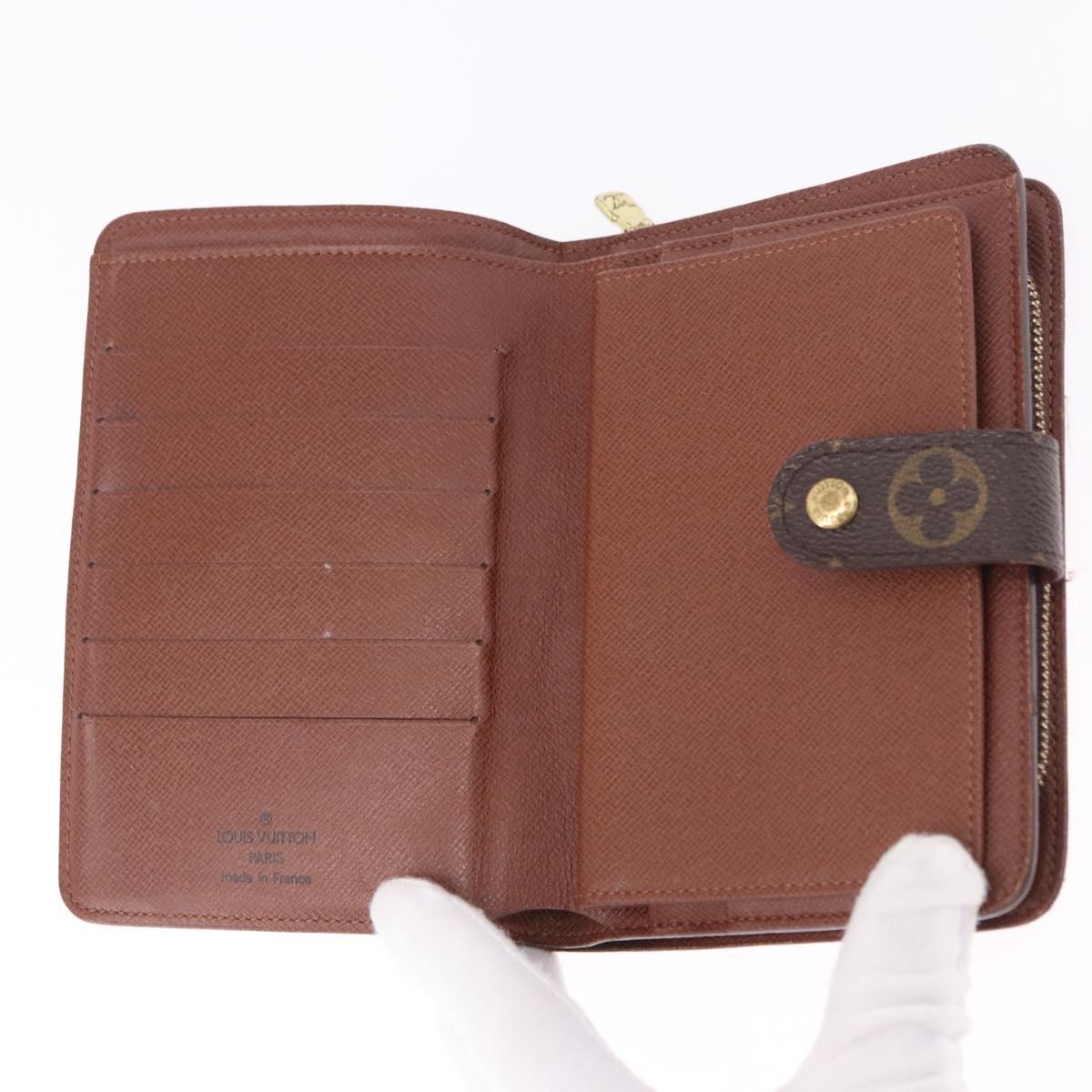 LOUIS VUITTON Monogram Porto Papie Zip Wallet M61207 LV Auth 194469A