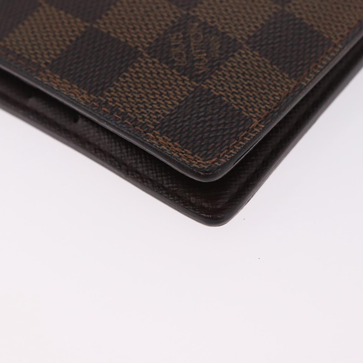 LOUIS VUITTON Damier Ebene Portefeuille Marco Bifold Wallet N61675 Auth 194472A