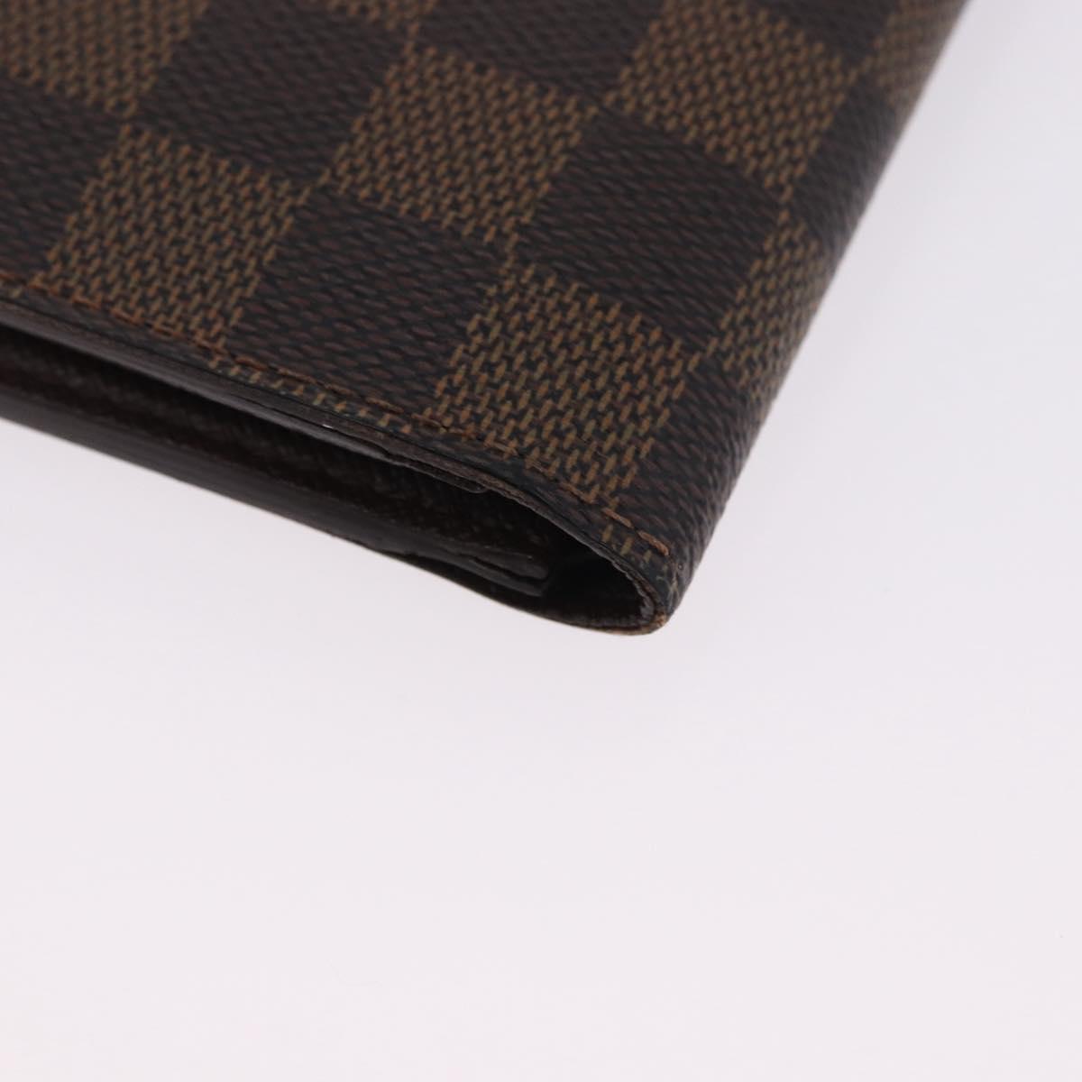 LOUIS VUITTON Damier Ebene Portefeuille Marco Bifold Wallet N61675 Auth 194472A