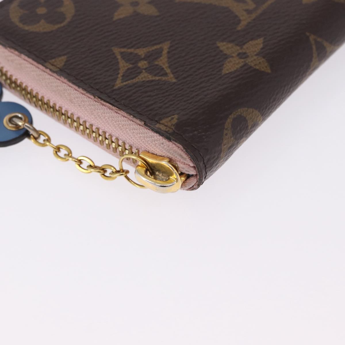 LOUIS VUITTON Monogram Portefeuille Clemence Long Wallet M60742 LV Auth 194475A