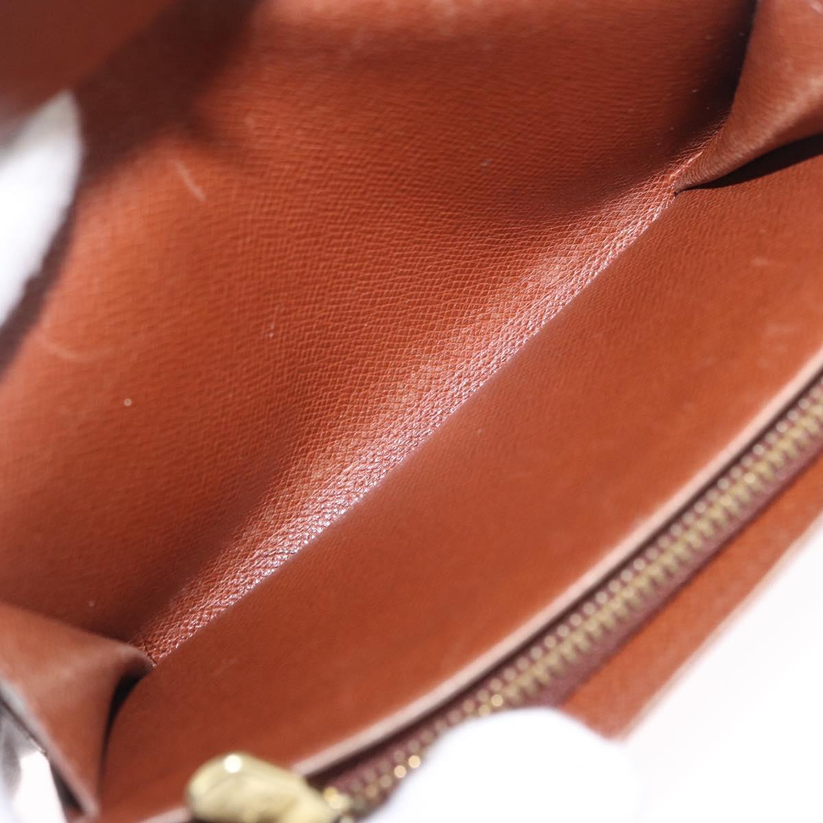 LOUIS VUITTON Monogram Porte Monnaie Billets Tresor Wallet M61730 Auth 194485A