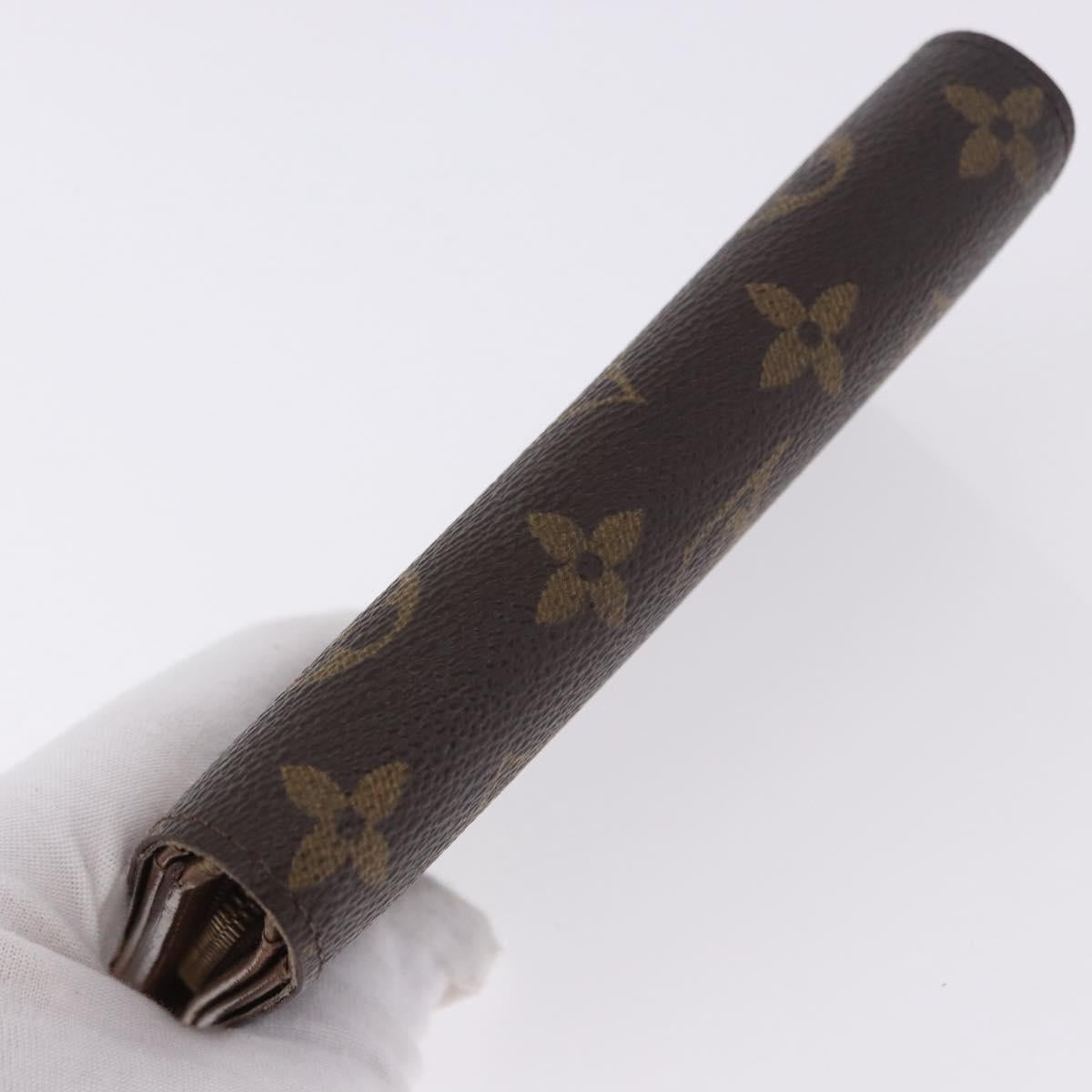 LOUIS VUITTON Monogram Porte Monnaie Billets Tresor Wallet M61730 Auth 194485A