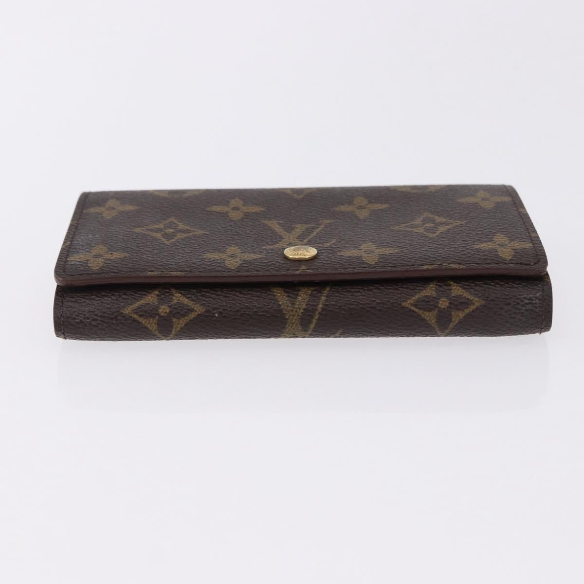 LOUIS VUITTON Monogram Porte Monnaie Billets Tresor Wallet M61730 Auth 194485A