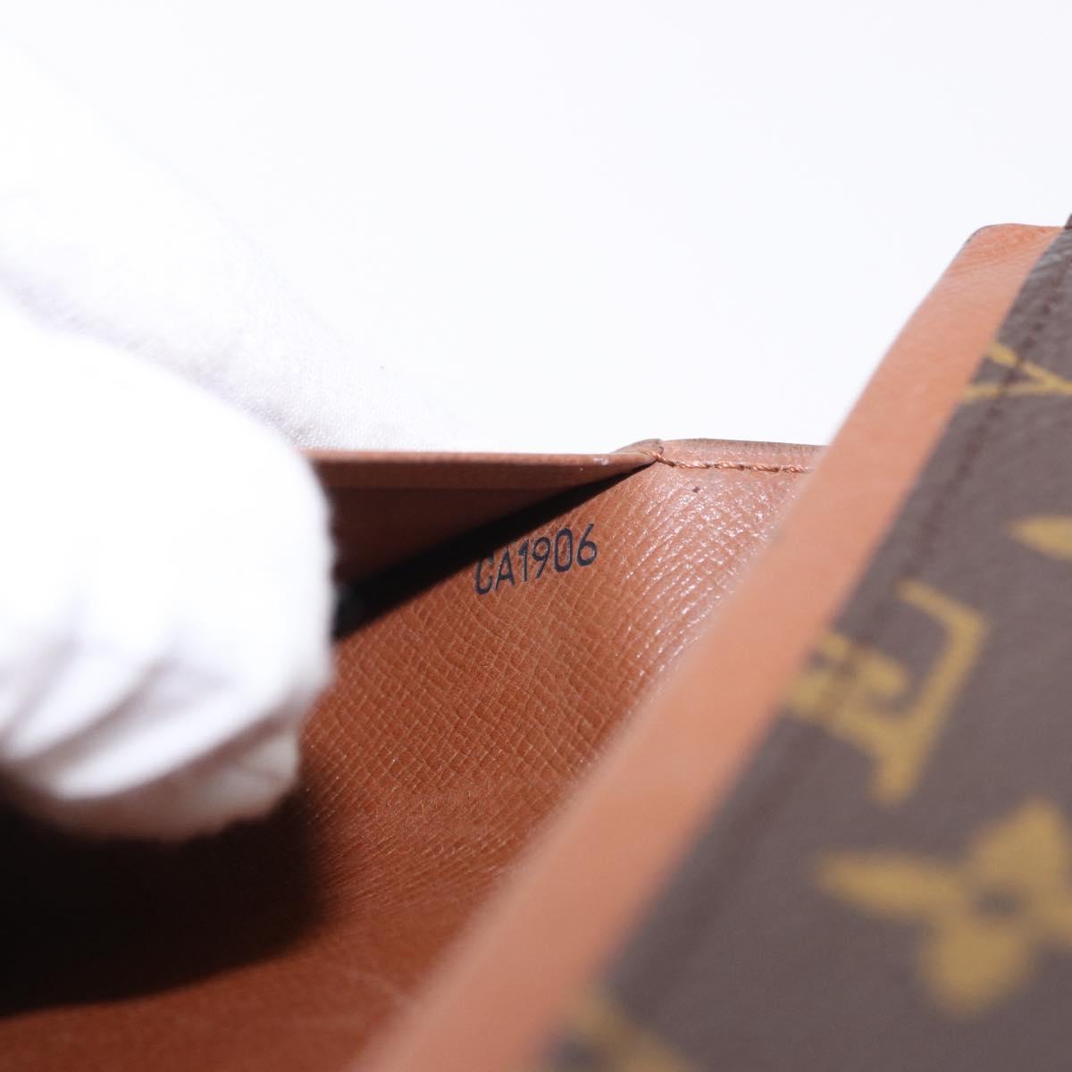 LOUIS VUITTON Monogram Porte Monnaie Billets Tresor Wallet M61730 Auth 194486A