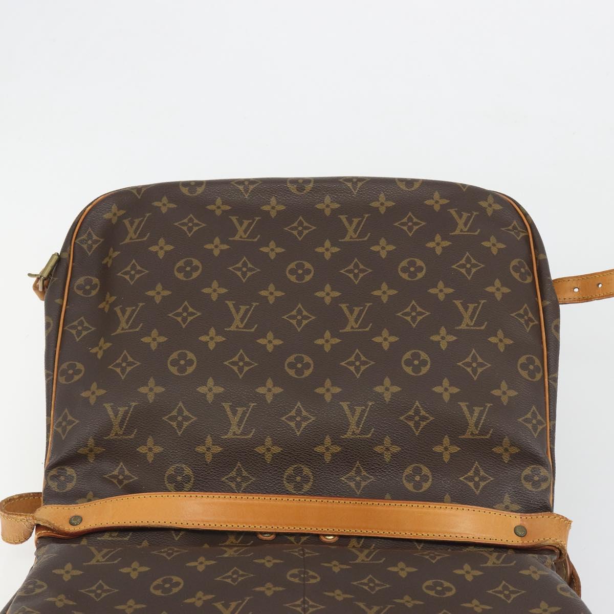 LOUIS VUITTON Monogram Saumur 35 Shoulder Bag M42254 LV Auth 194554