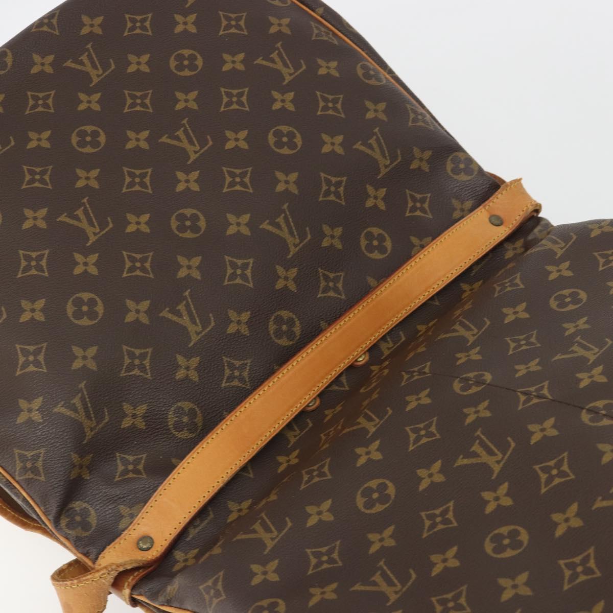 LOUIS VUITTON Monogram Saumur 35 Shoulder Bag M42254 LV Auth 194554