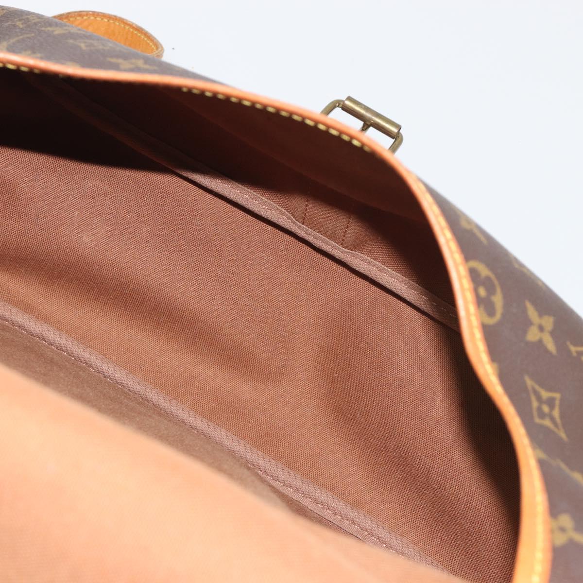 LOUIS VUITTON Monogram Saumur 35 Shoulder Bag M42254 LV Auth 194554