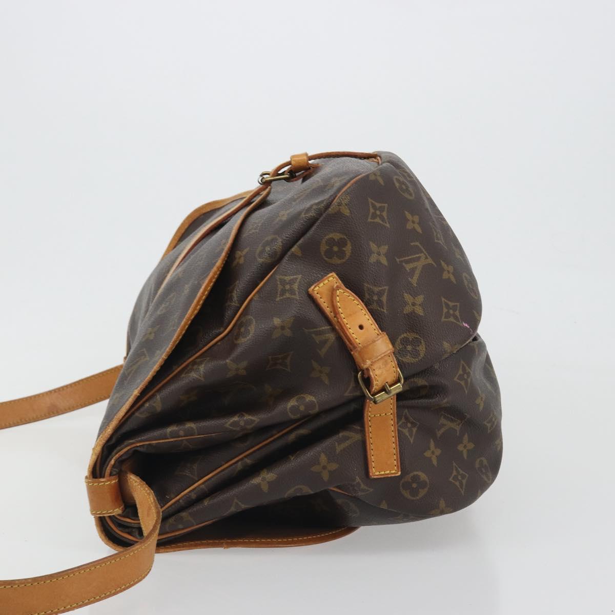LOUIS VUITTON Monogram Saumur 35 Shoulder Bag M42254 LV Auth 194554