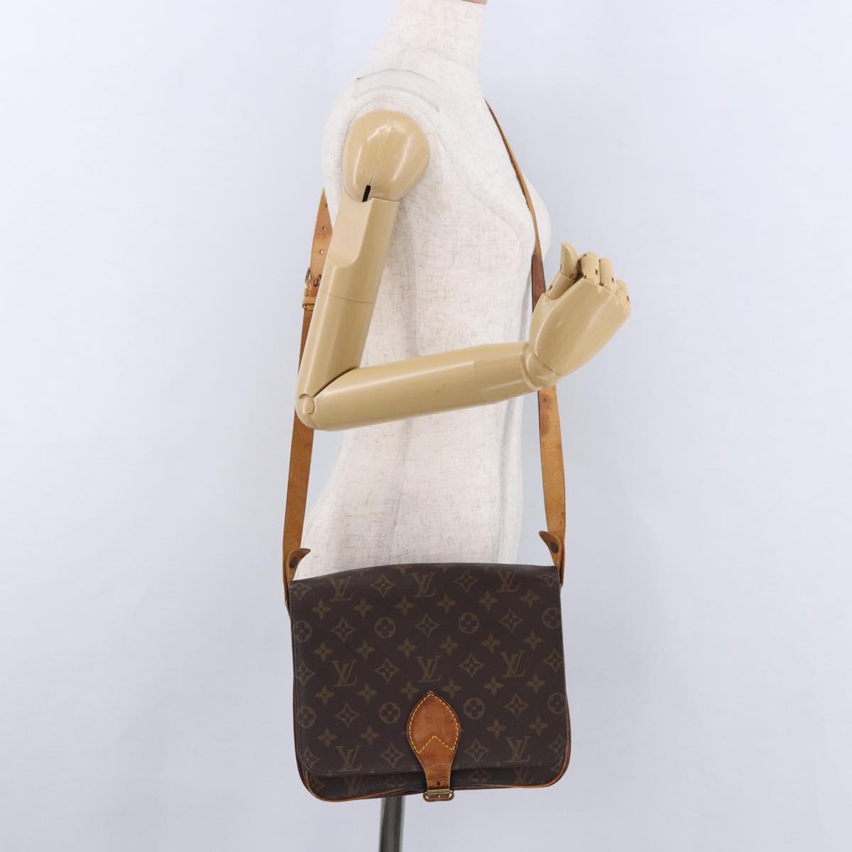 LOUIS VUITTON Monogram Cartouchiere GM Shoulder Bag M51252 LV Auth 194556