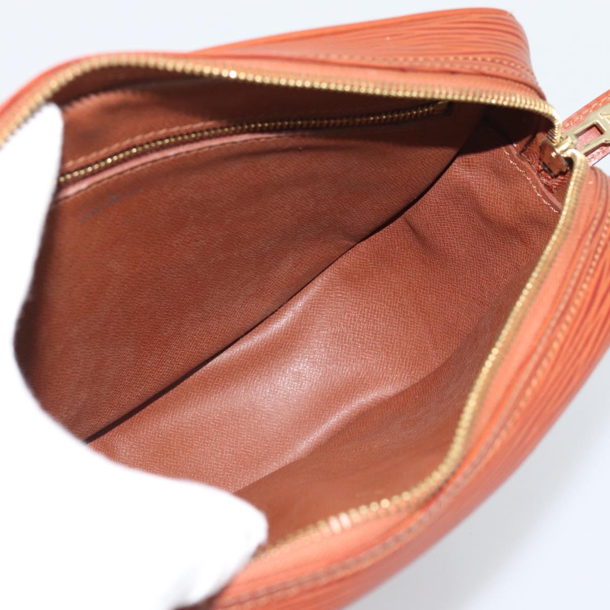 LOUIS VUITTON Epi Jeune Fille MM Shoulder Bag Brown M52153 LV Auth 194559