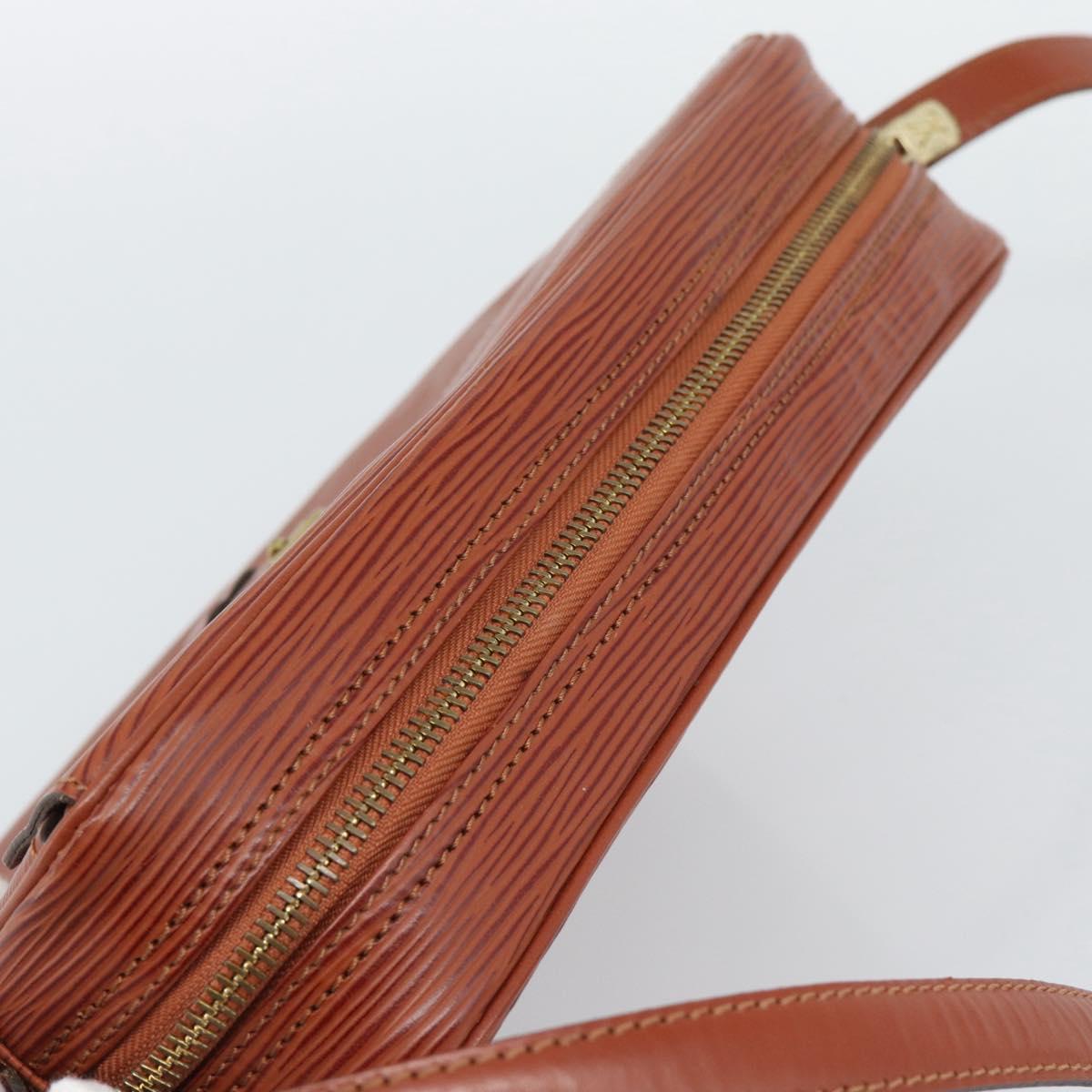 LOUIS VUITTON Epi Jeune Fille MM Shoulder Bag Brown M52153 LV Auth 194559