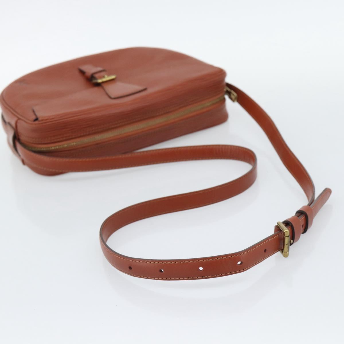 LOUIS VUITTON Epi Jeune Fille MM Shoulder Bag Brown M52153 LV Auth 194559